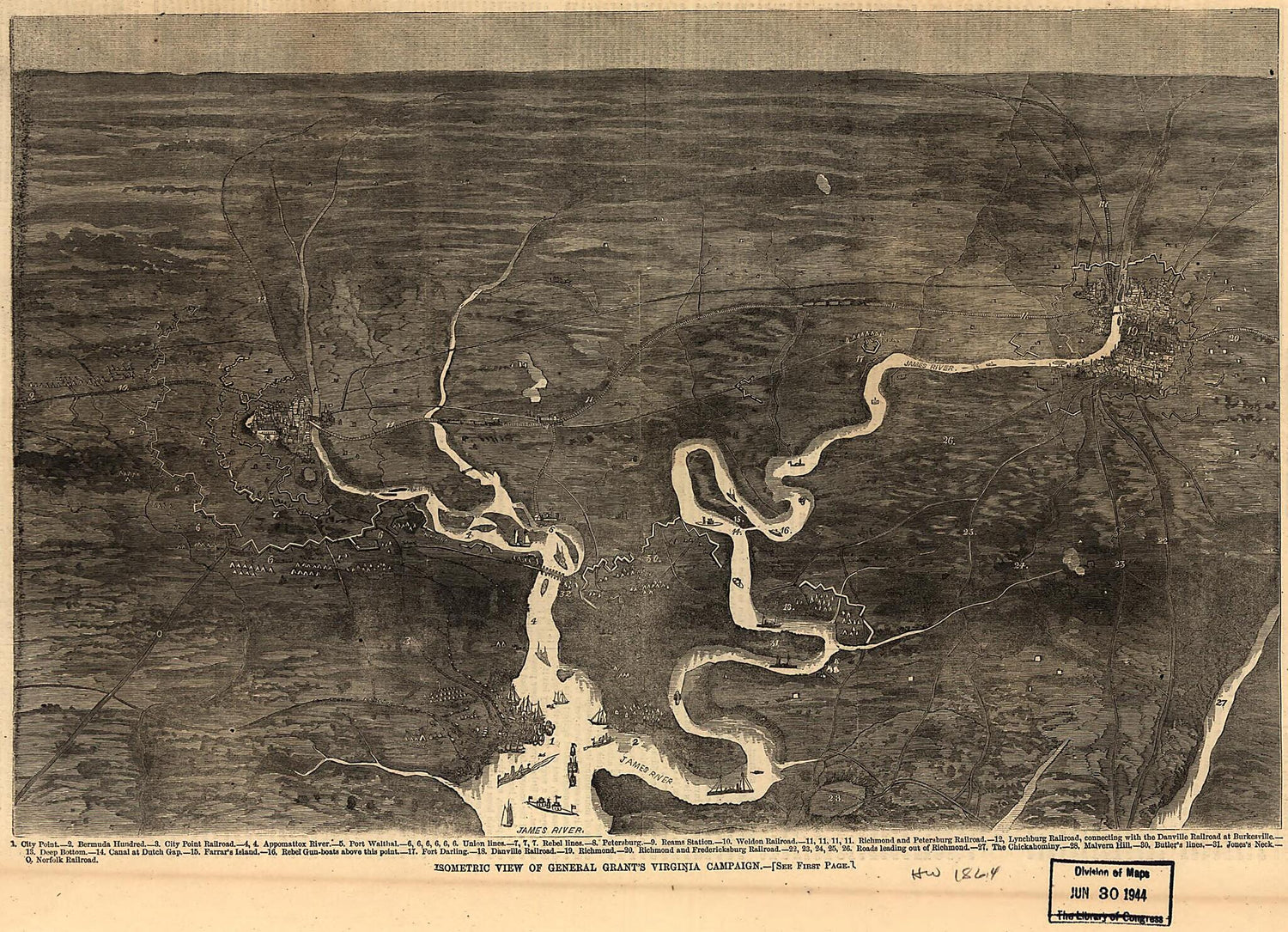 This old map of Isometric View of General Grant&