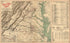 Map Showing the Location of Battle Fields of Virginia 1898 by Relic Map Company