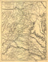 Map Covering the Field of Operations of the Army of the Potomac in 1905 by Relic Map Company