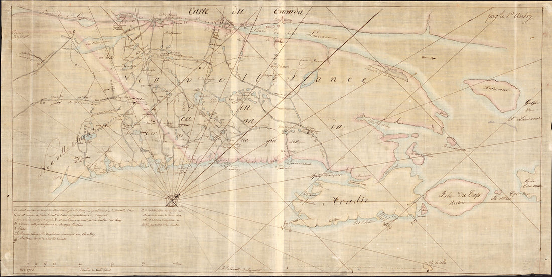 This old map of Carte Du Canada from 1900 was created by P. Aubry in 1900