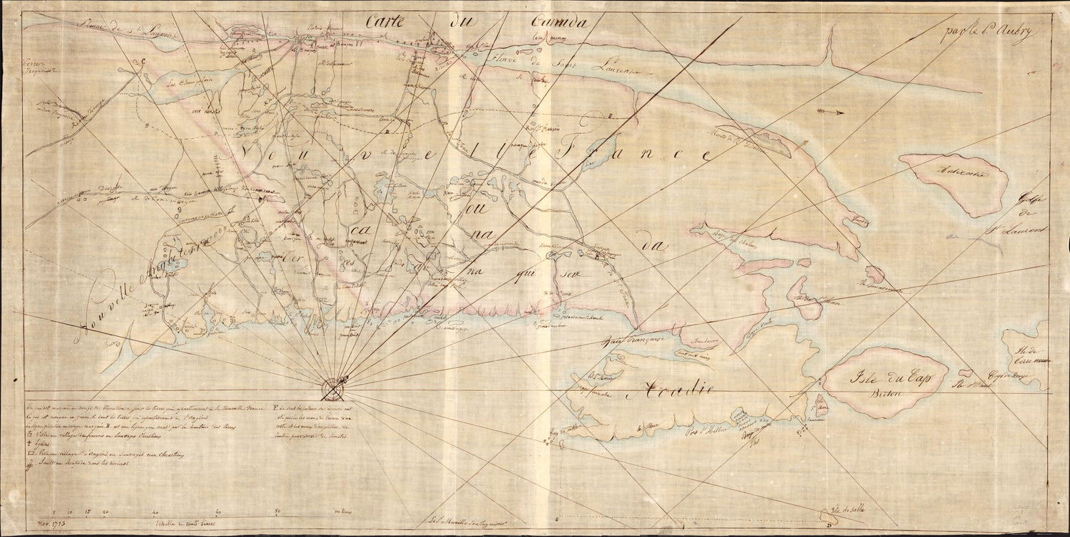 This old map of Carte Du Canada from 1900 was created by P. Aubry in 1900