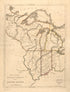 The Upper Territories of the United States 1814 by Relic Map Company