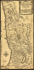 Carte De La Terre Promise 1720 by Relic Map Company