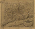 A Correct Map of Connecticut from Actual Survey 1797 by Relic Map Company