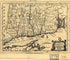 A Map of the Colonies In Connecticut and Rhode Island, Divided by Counties & Townships, from Best Authorities 1758 by Relic Map Company