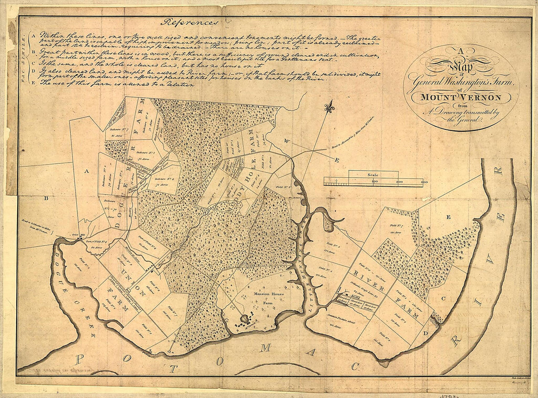 This old map of A Map of General Washington&