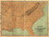 Military Map of the Middle and Southern States Showing the Seat of War During the Great Rebellion In 1861 1860 by Relic Map Company