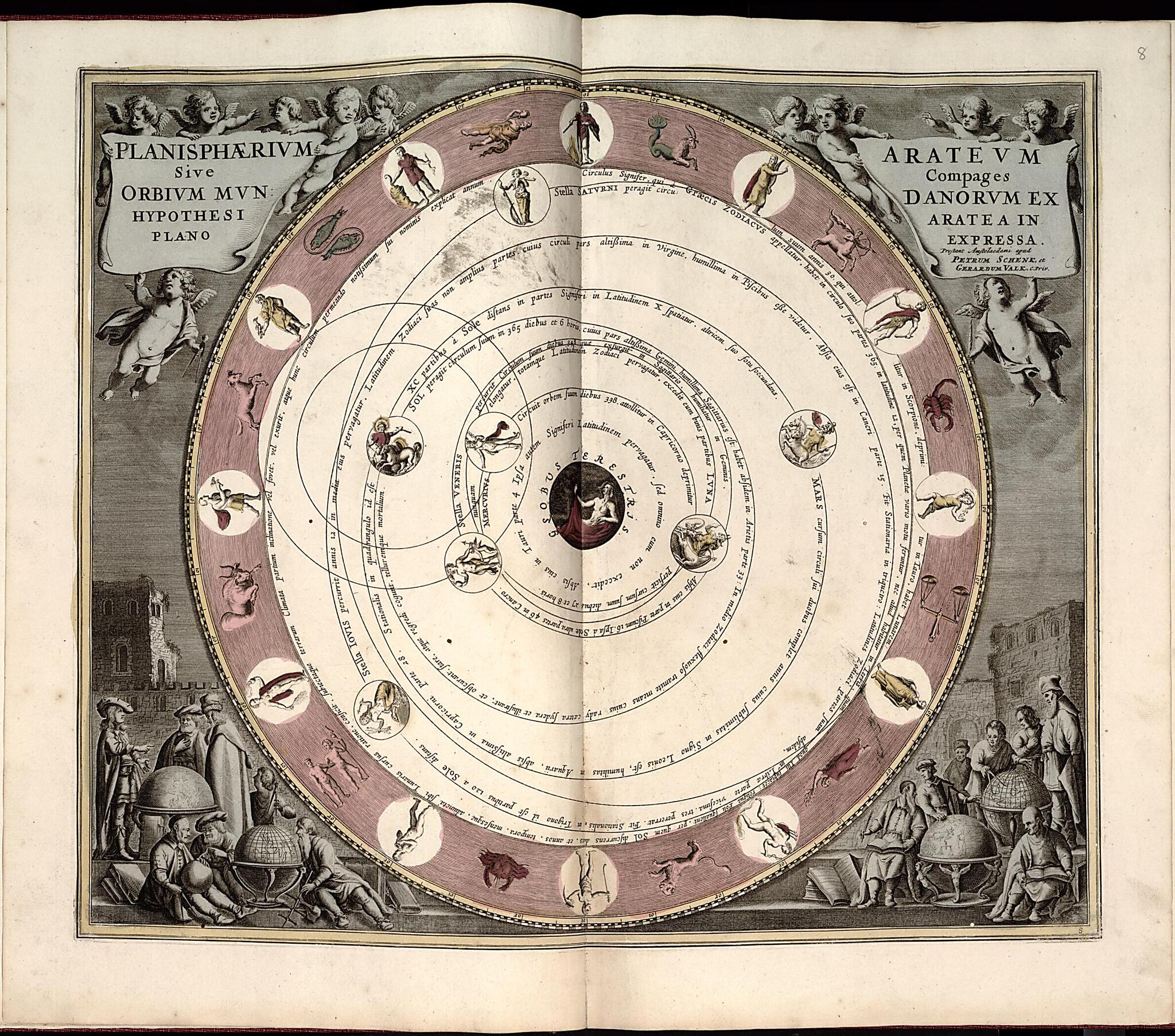 This old map of 9. Tychonis Brahe Calculus, Planetarum Cursus from Atlas Universalis Et Novus from 1708 was created by G. (Gerard) Valck in 1708