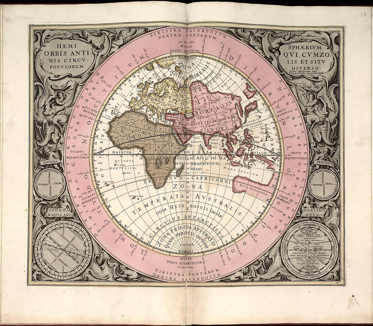 14. Hypothesis Ptolemaica, Sive Communis Planetarum from Atlas Universalis Et Novus 1708 by Relic Map Company