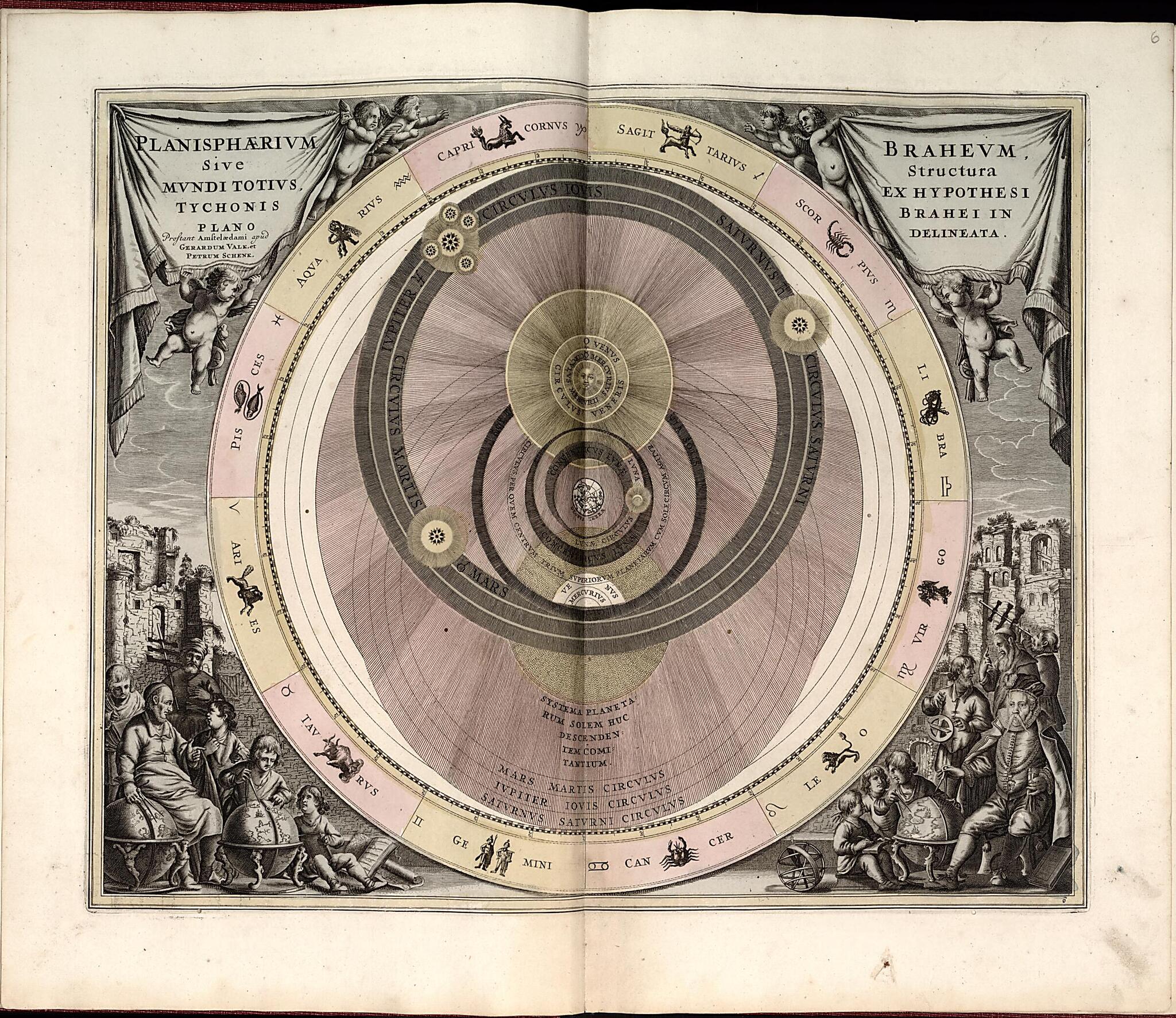 This old map of 7. Scenographia Compagis Mundanae Brahea from Atlas Universalis Et Novus from 1708 was created by G. (Gerard) Valck in 1708