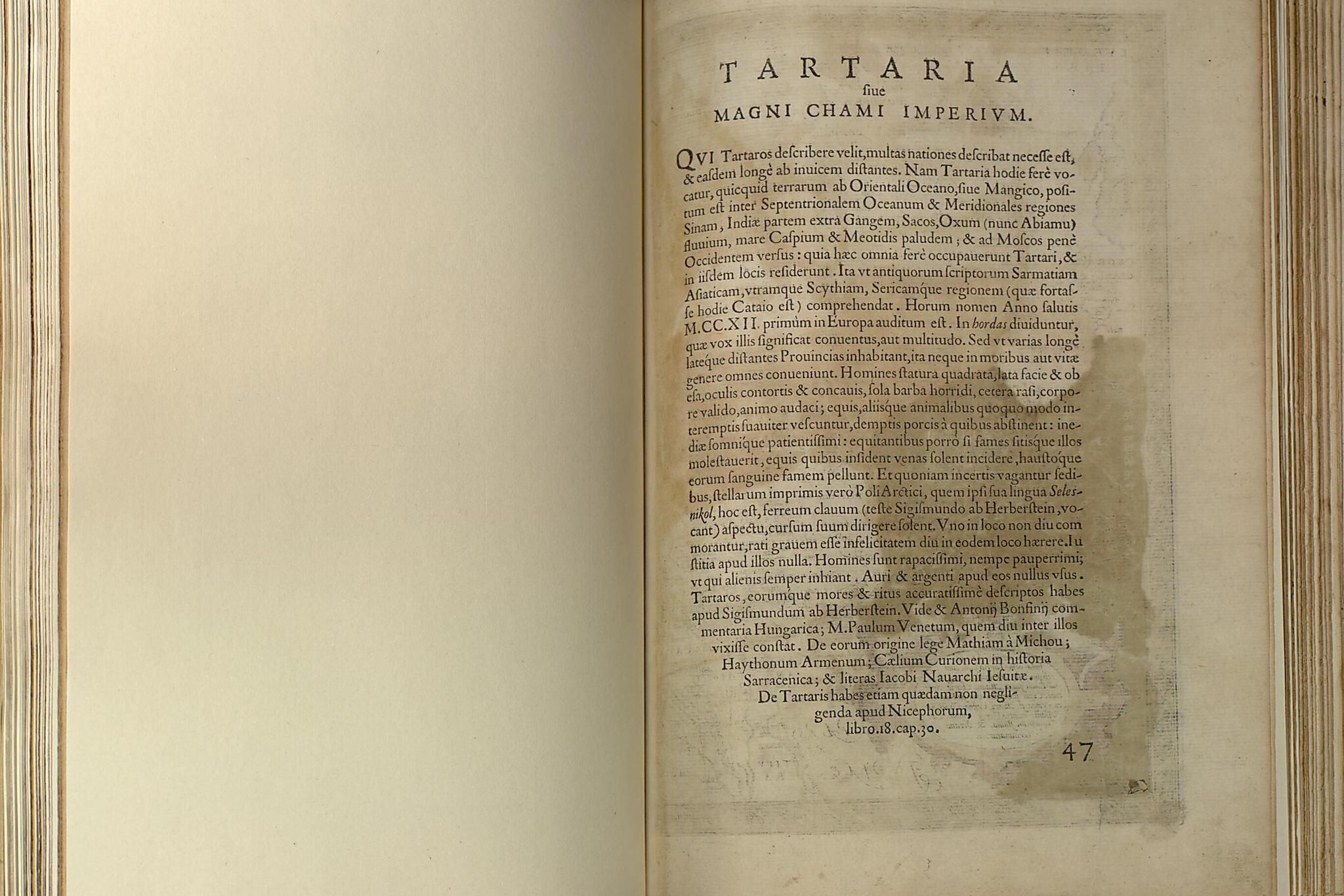 This old map of Tartaria Siue Magni Chami Imperivm from Theatrum Orbis Terrarum from 1570 was created by Abraham Ortelius in 1570