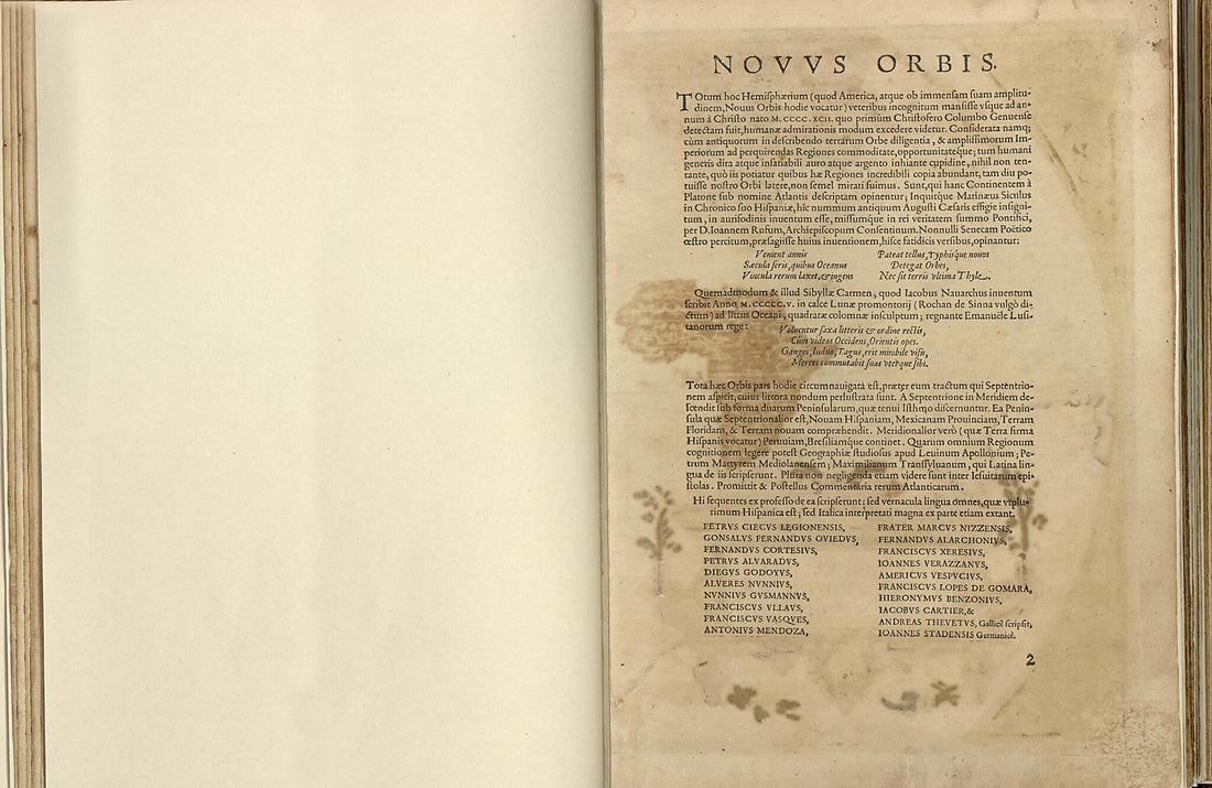 This old map of Novvs Orbis from Theatrum Orbis Terrarum from 1570 was created by Abraham Ortelius in 1570