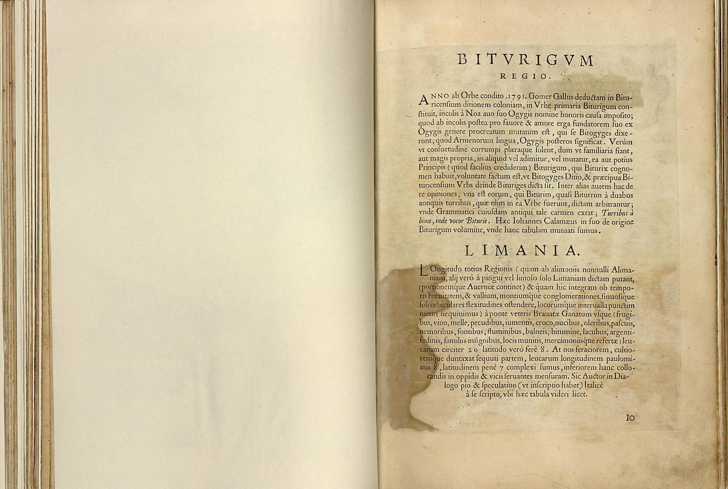 This old map of Bitvrigvm. Regio. Limania from Theatrum Orbis Terrarum from 1570 was created by Abraham Ortelius in 1570