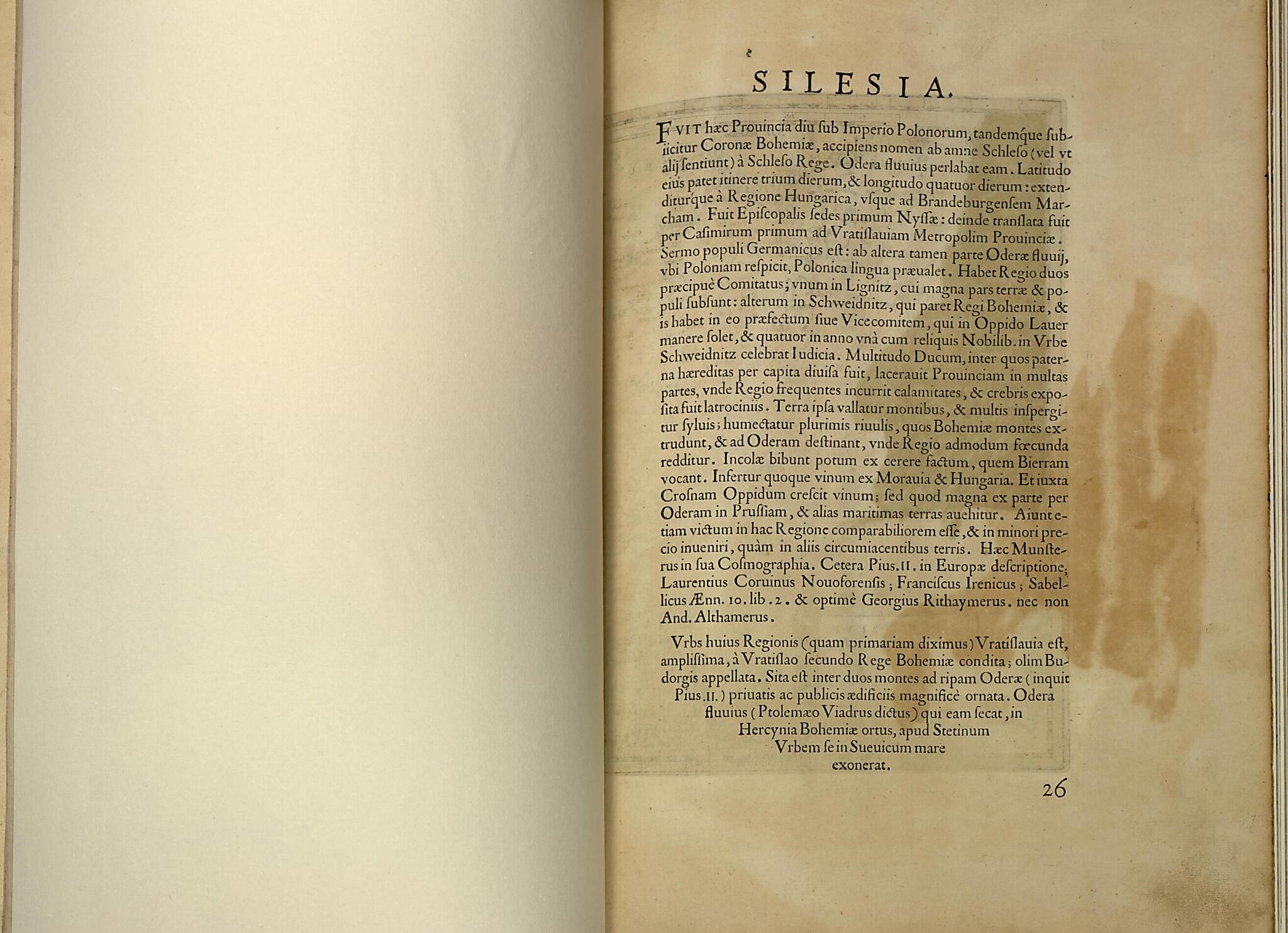 This old map of Silesia from Theatrum Orbis Terrarum from 1570 was created by Abraham Ortelius in 1570