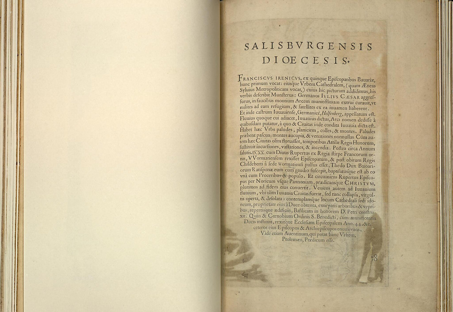 This old map of Salisbvrgensis Dioecesis from Theatrum Orbis Terrarum from 1570 was created by Abraham Ortelius in 1570