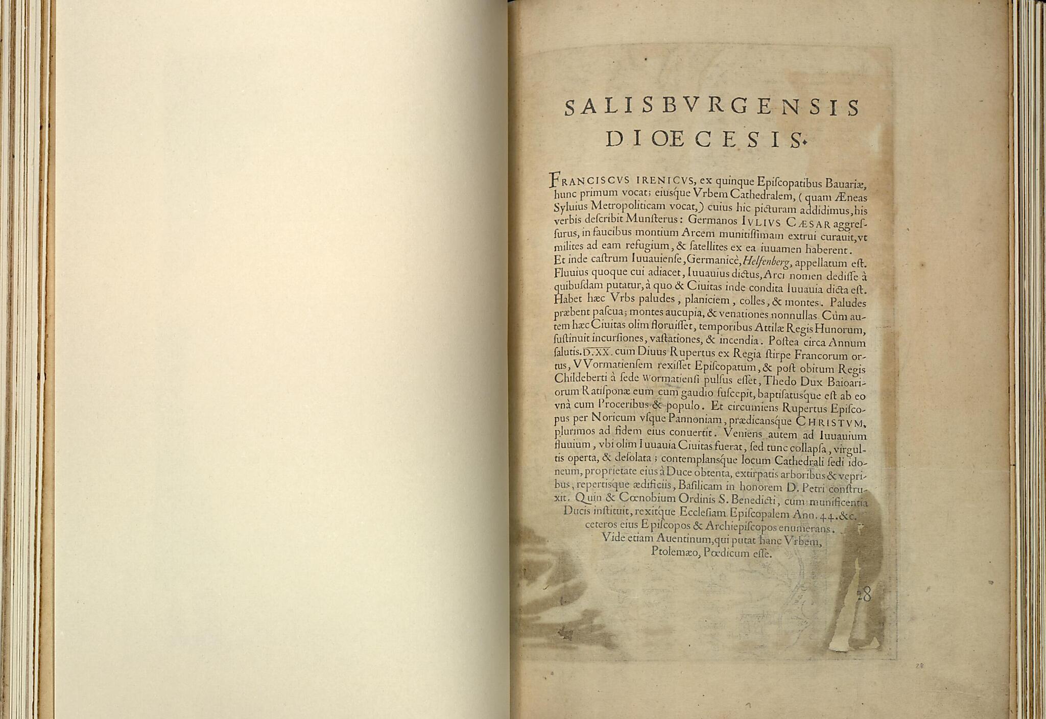 This old map of Salisbvrgensis Dioecesis from Theatrum Orbis Terrarum from 1570 was created by Abraham Ortelius in 1570