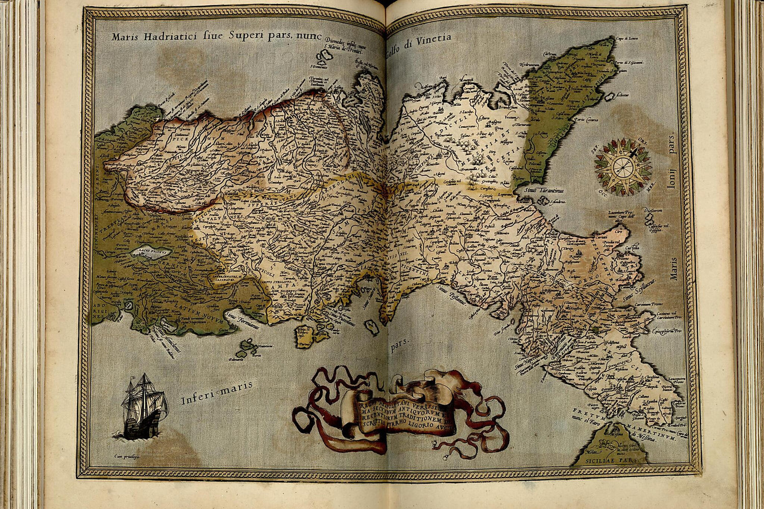 This old map of Reguvm Neapolitanvm from Theatrum Orbis Terrarum from 1570 was created by Abraham Ortelius in 1570