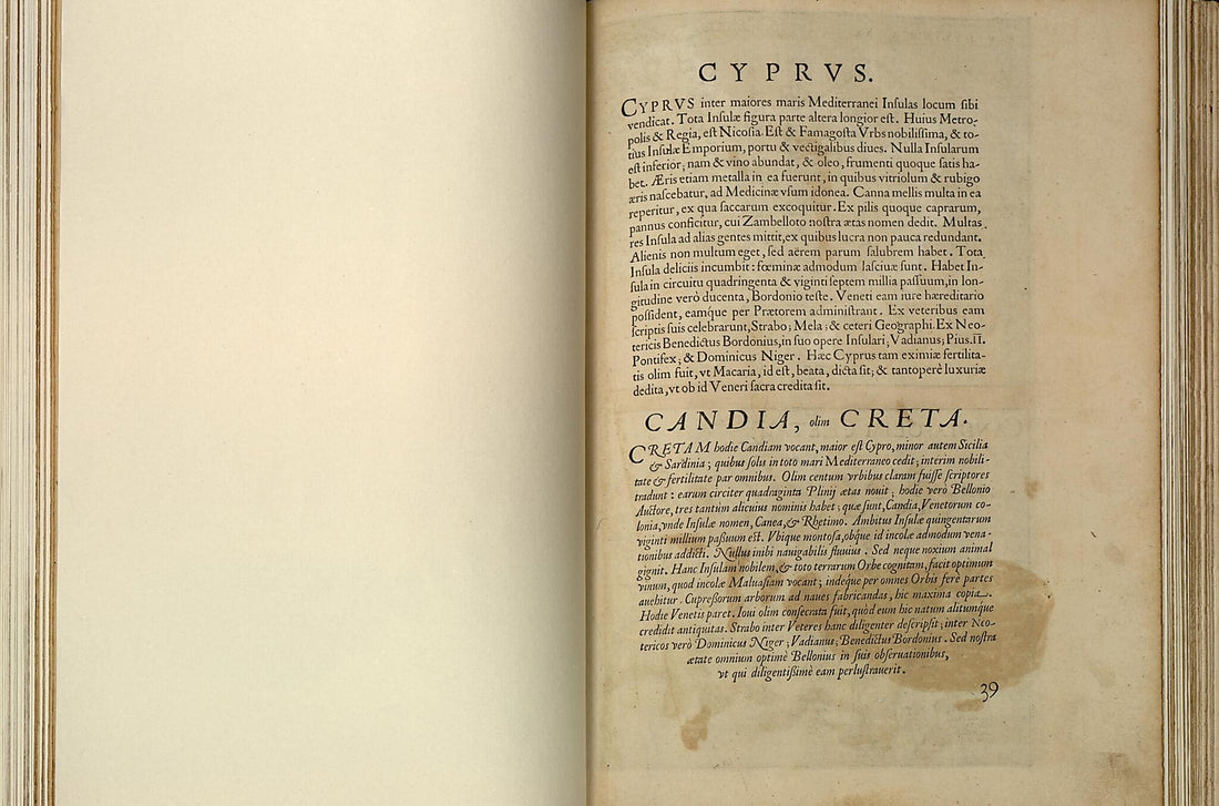 This old map of Cyprvs. Candida, Olim Creta from Theatrum Orbis Terrarum from 1570 was created by Abraham Ortelius in 1570