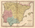 Hispania Antiqua from Ancient Geography 1826 by Relic Map Company