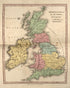 Britannicae Insulae from Ancient Geography 1826 by Relic Map Company
