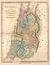 Palaestina from Ancient Geography 1826 by Relic Map Company