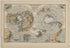 Polansichten Der Erde from Neuer Grosser Hand-Atlas 1894 by Relic Map Company