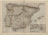 Spanien & Portugal from Neuer Grosser Hand-Atlas 1894 by Relic Map Company
