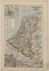 Belgien, Niedelande Und Luxemburg from Neuer Grosser Hand-Atlas 1894 by Relic Map Company
