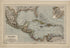 Central- Amerika from Neuer Grosser Hand-Atlas 1894 by Relic Map Company
