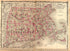 Massachusetts, Connecticut, and Rhode Island from Family Atlas 1862 by Relic Map Company
