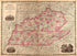 Kentucky and Tennessee from Family Atlas 1862 by Relic Map Company