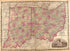 Ohio and Indiana from Family Atlas 1862 by Relic Map Company