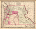 Washington and Oregon from Family Atlas 1862 by Relic Map Company