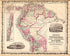 Venezuela, New Granada, Ecuador,Peru & Bolivia, Chile & Guiana from Family Atlas 1862 by Relic Map Company