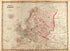 Europe from Family Atlas 1862 by Relic Map Company
