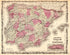 Spain and Portugal from Family Atlas 1862 by Relic Map Company