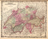 Switzerland from Family Atlas 1862 by Relic Map Company