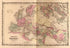 Roman Empire from Family Atlas 1862 by Relic Map Company