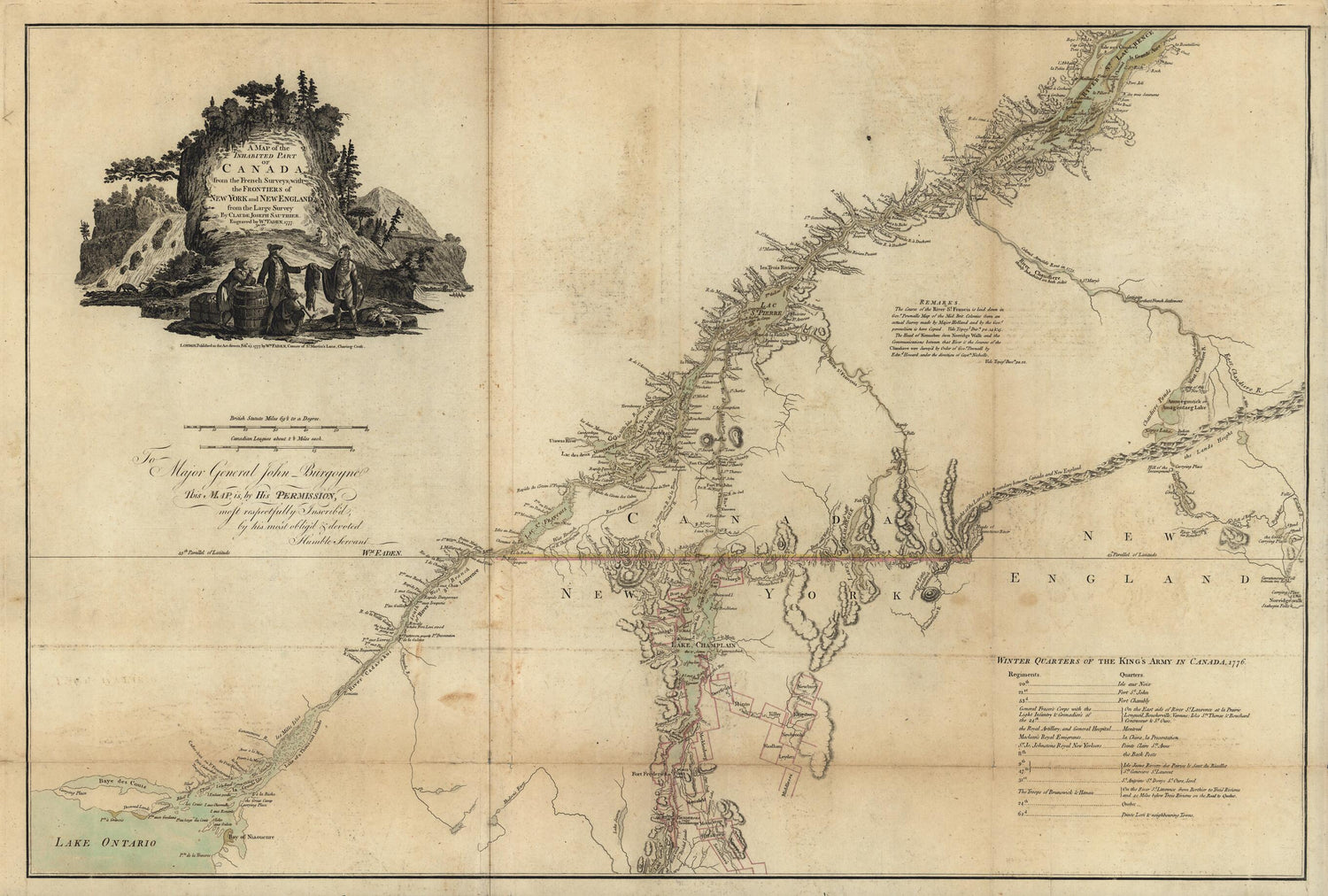 This old map of A Map of the Inhabited Part of Canada from the North American Atlas, Selected from the Most Authentic Maps, Charts, Plans, &amp;c. Hitherto Published. from 1777 was created by Thomas Jefferys in 1777