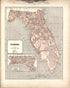 Florida; Inset Map of West Part of Florida from Morse&