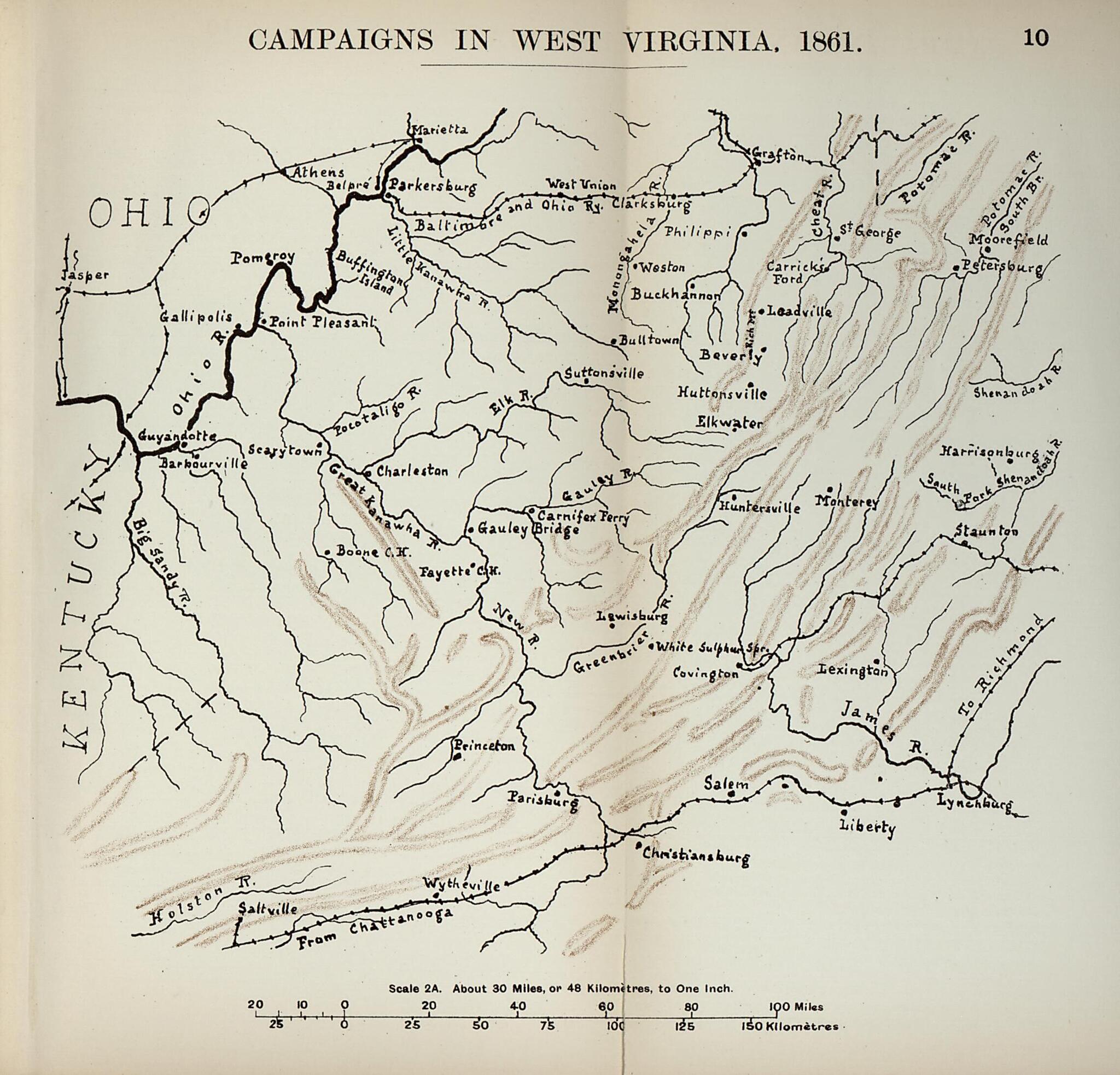 This old map of Campaign In West Virginia, 1861 from the American Civil War--maps. from 1910 was created by John Formby in 1910