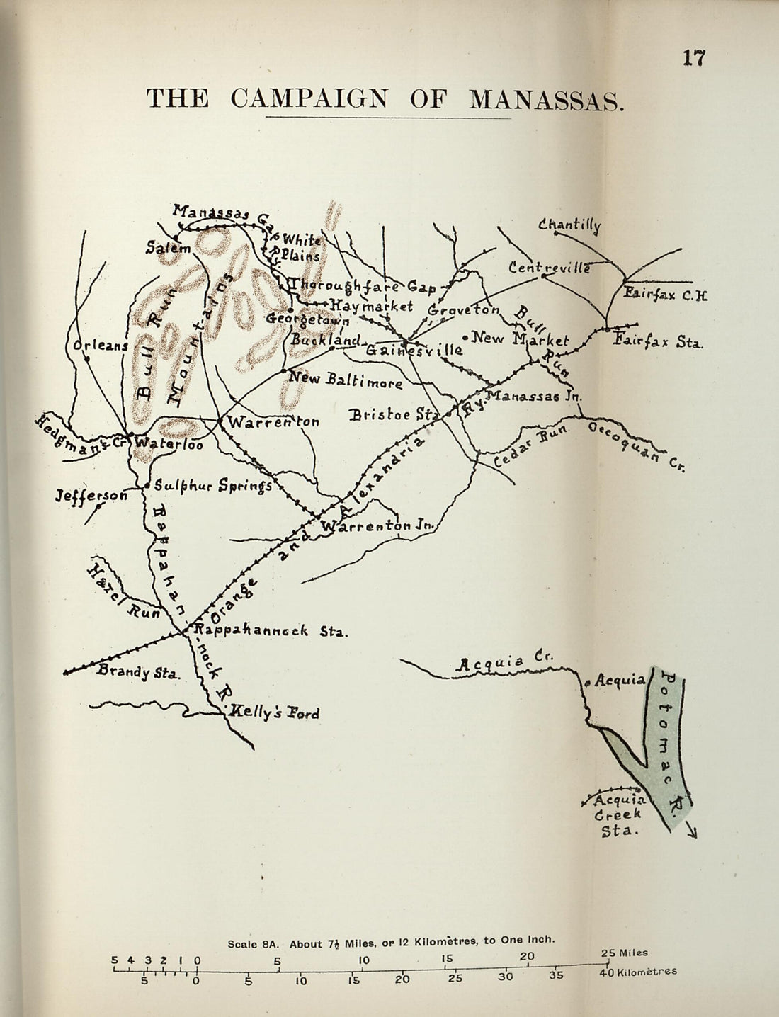 This old map of Campaign of Manassas from the American Civil War--maps. from 1910 was created by John Formby in 1910