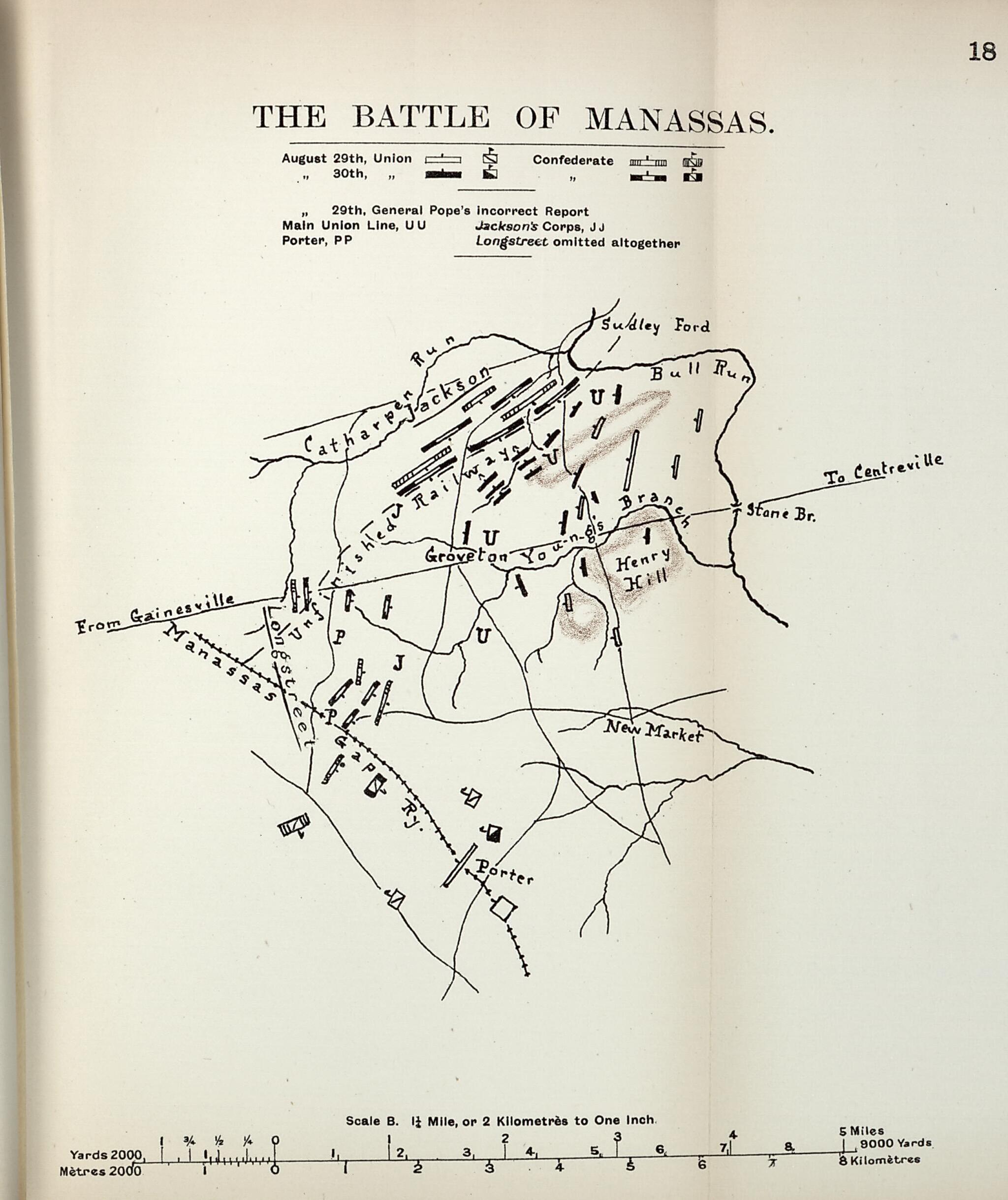 This old map of Battle of Manassas from the American Civil War--maps. from 1910 was created by John Formby in 1910