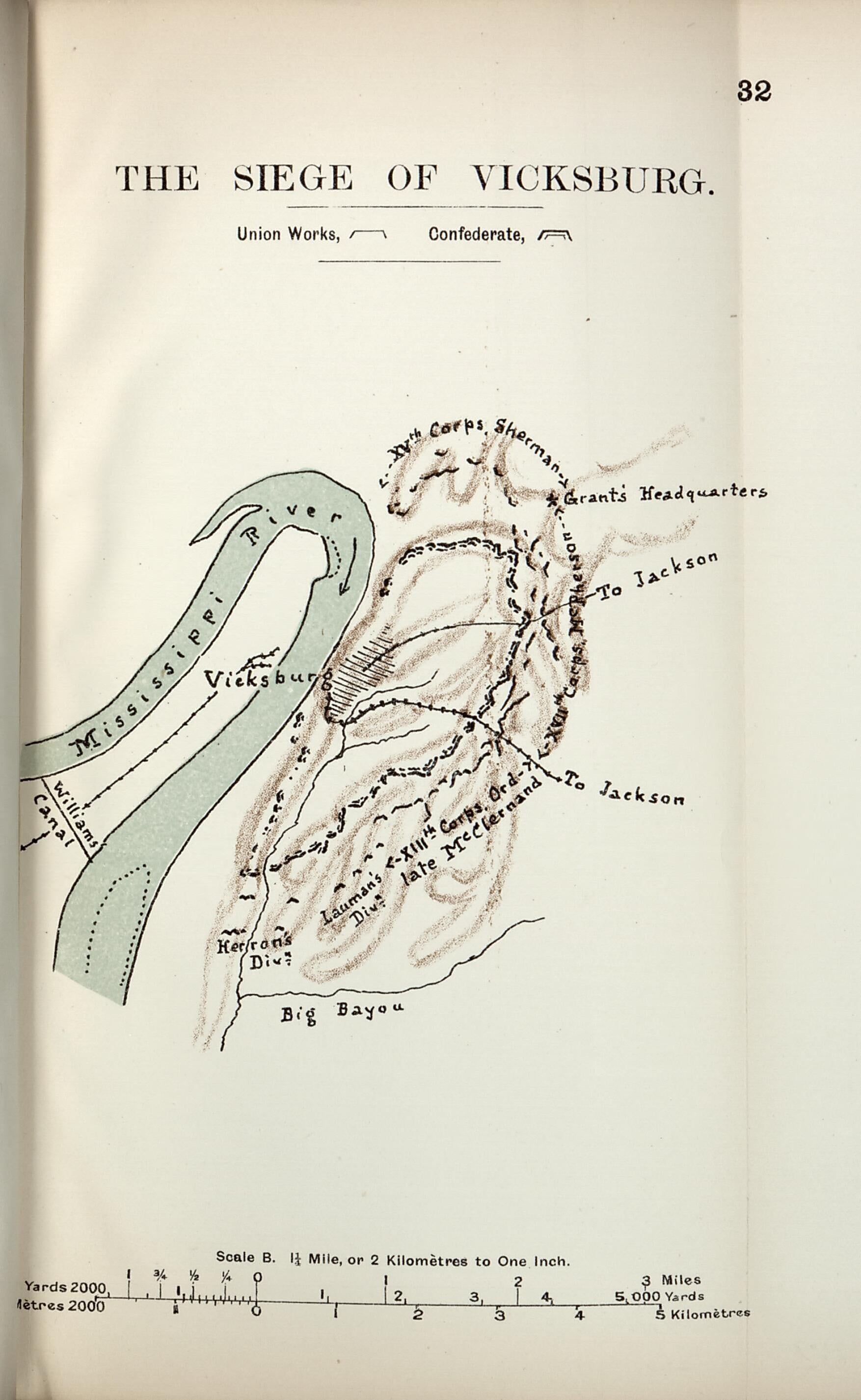 This old map of Siege of Vicksburg from the American Civil War--maps. from 1910 was created by John Formby in 1910