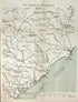 Campaign of the Carolinas from the American Civil War Maps 1910 by Relic Map Company