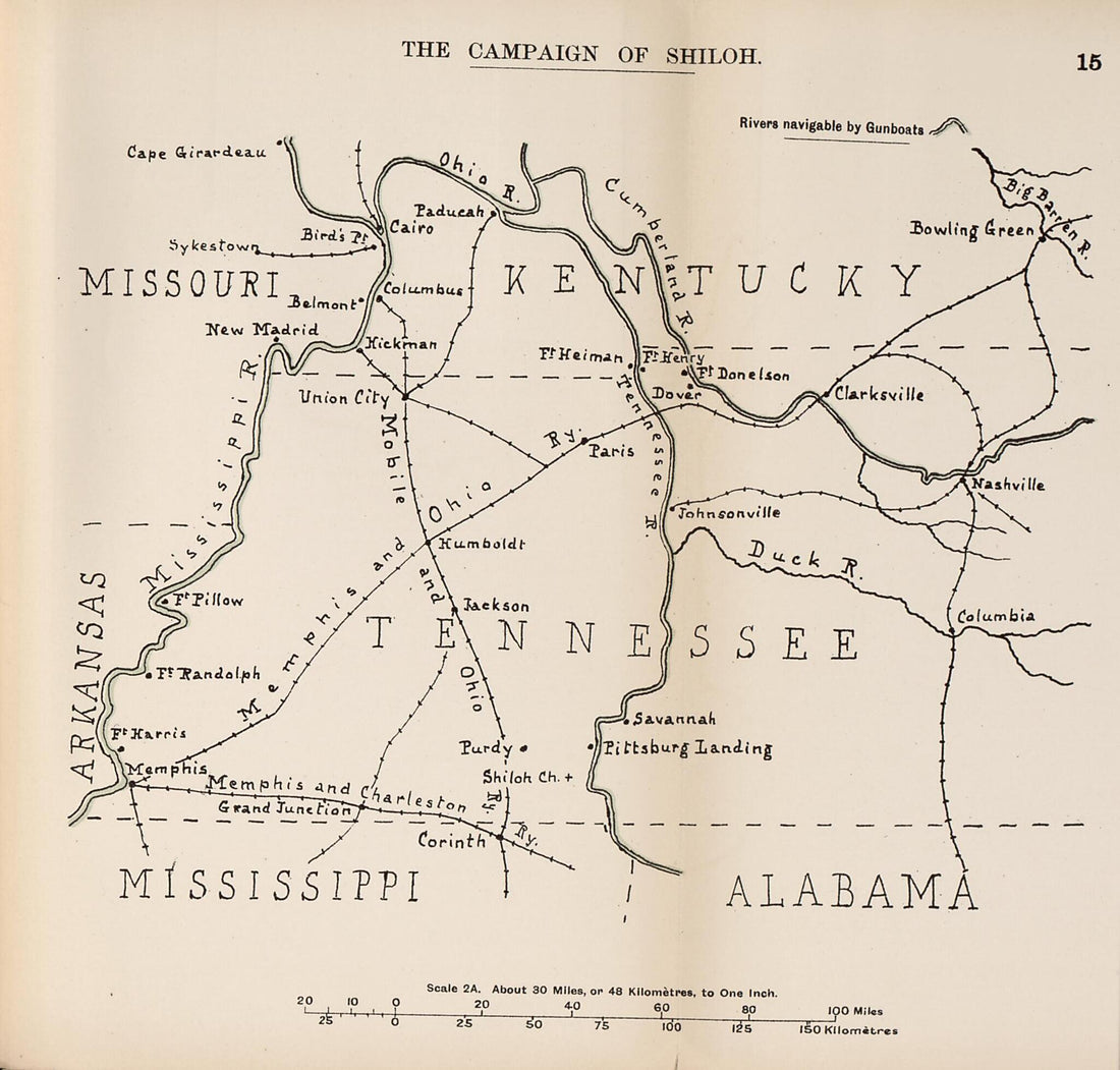 This old map of Campaign of Shiloh from the American Civil War--maps. from 1910 was created by John Formby in 1910