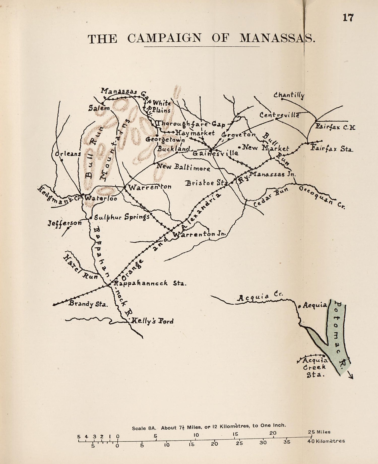 This old map of Campaign of Manassas from the American Civil War--maps. from 1910 was created by John Formby in 1910