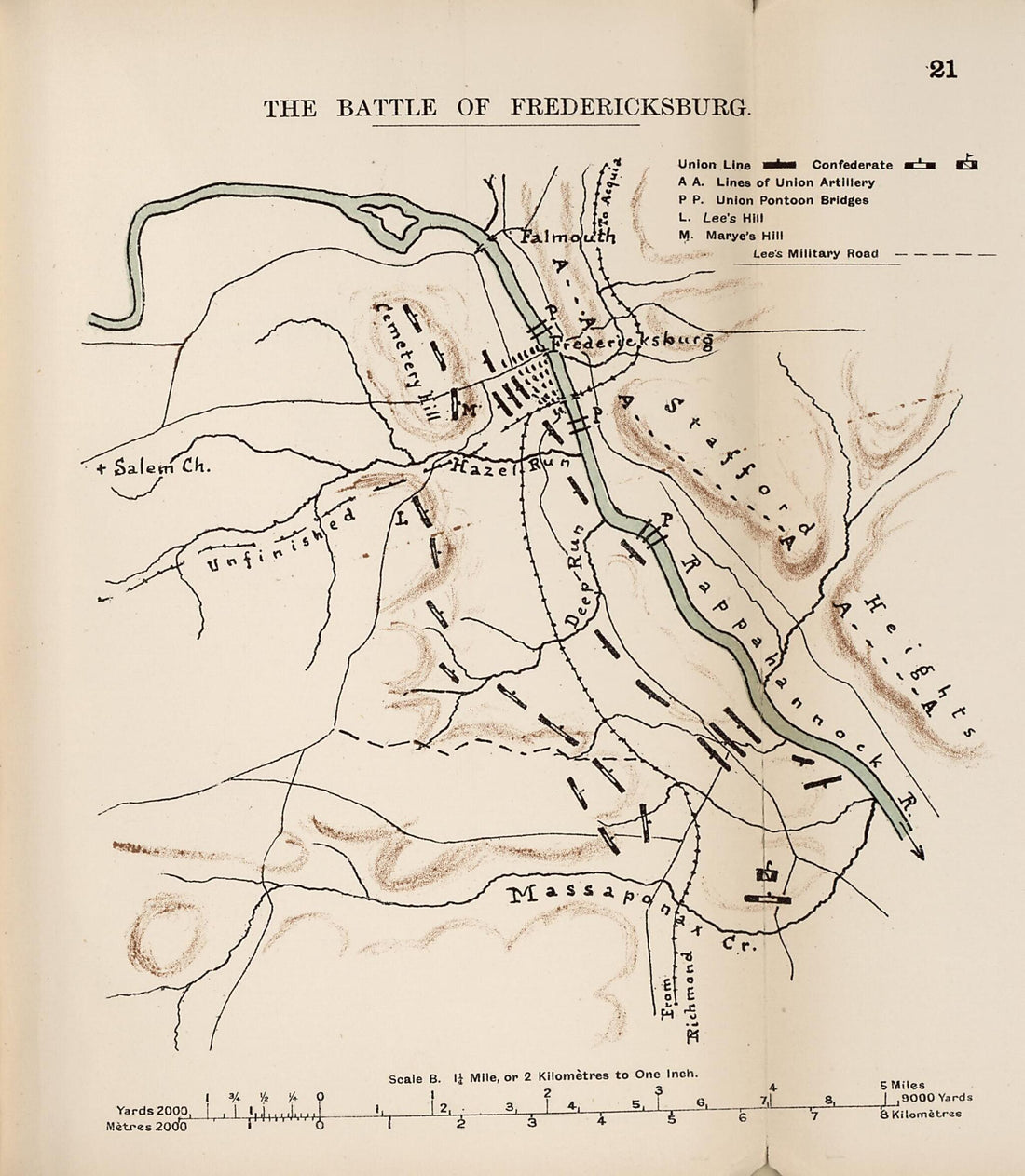 This old map of Battle of Fredericksburg from the American Civil War--maps. from 1910 was created by John Formby in 1910