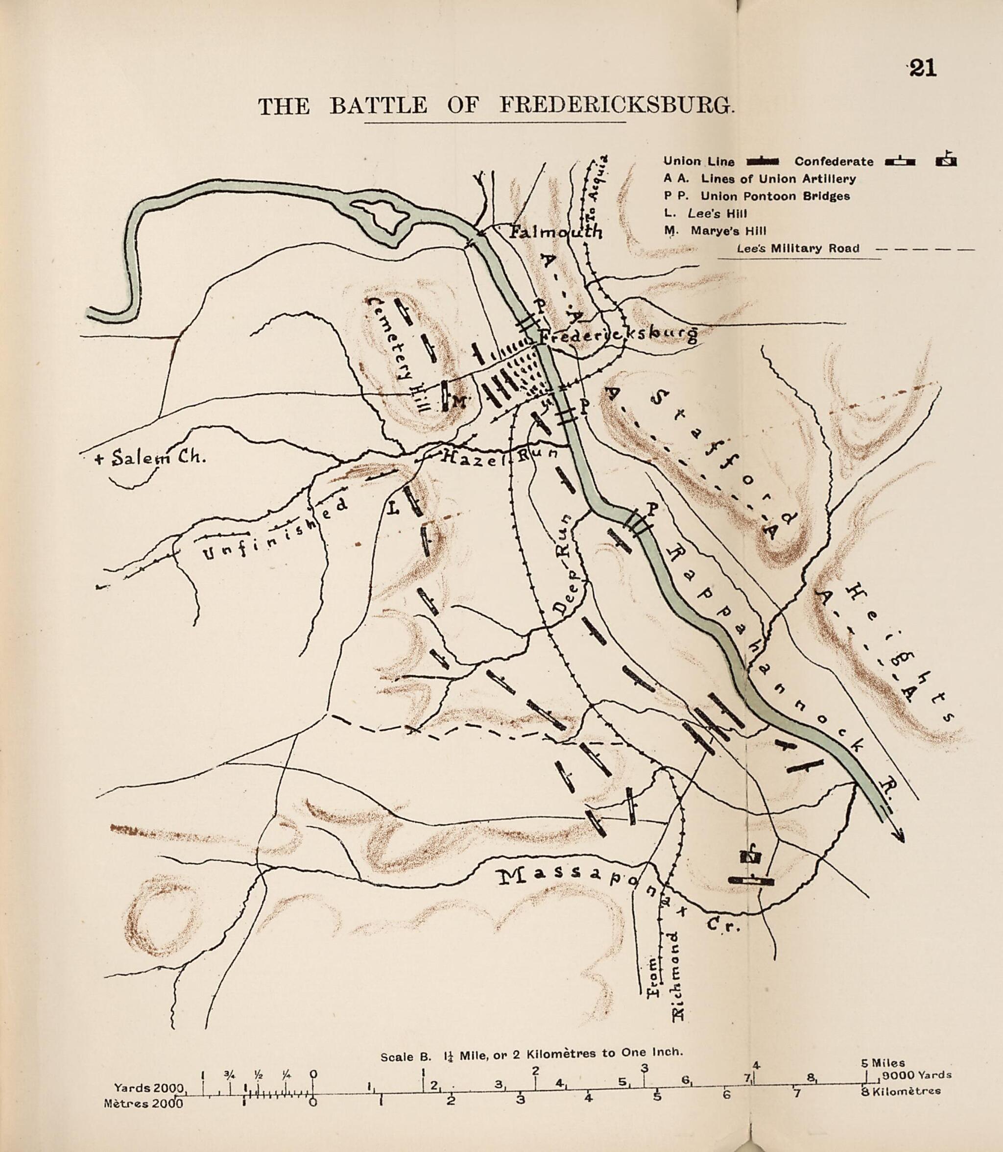 This old map of Battle of Fredericksburg from the American Civil War--maps. from 1910 was created by John Formby in 1910