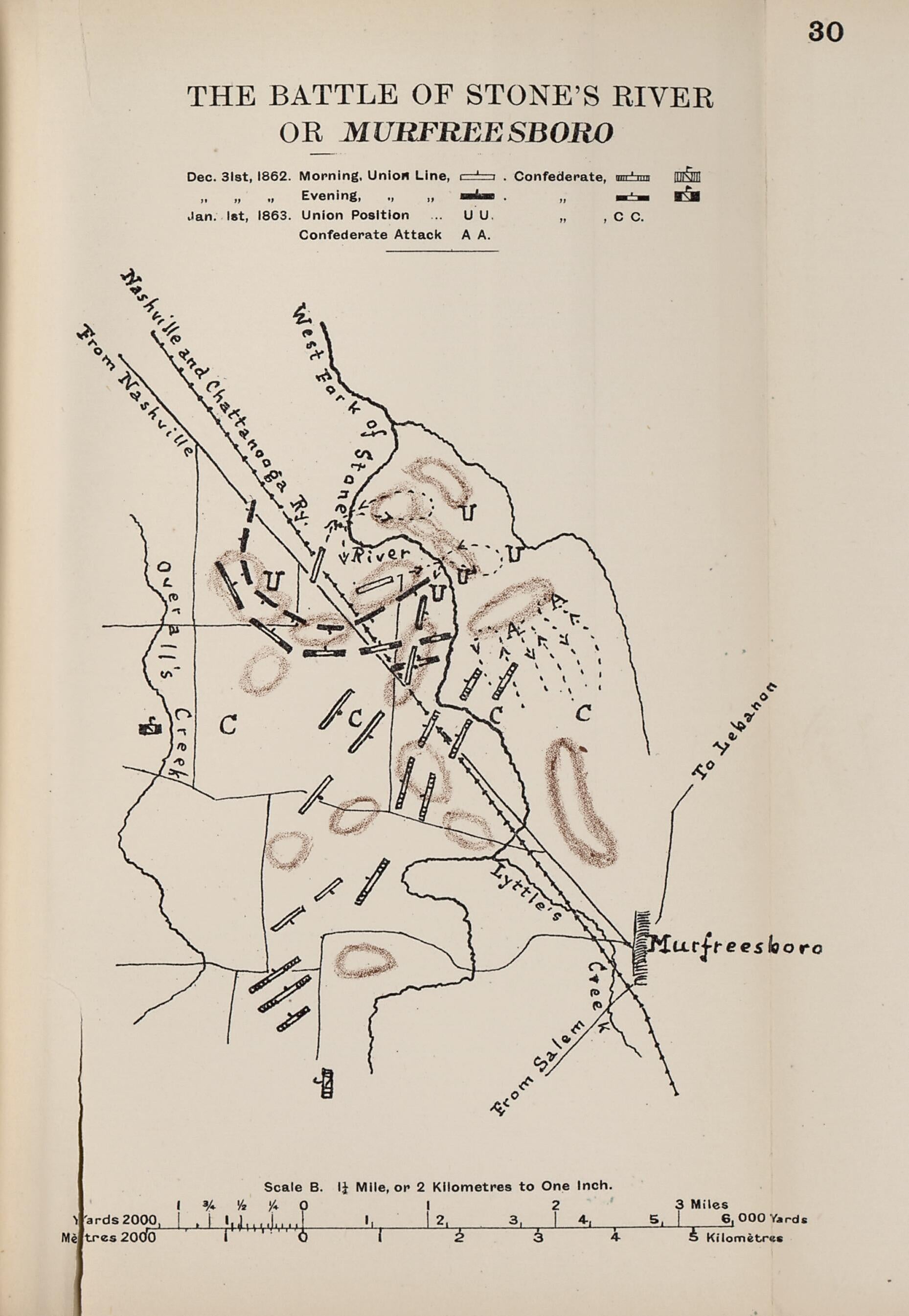 This old map of Battle of Stone&